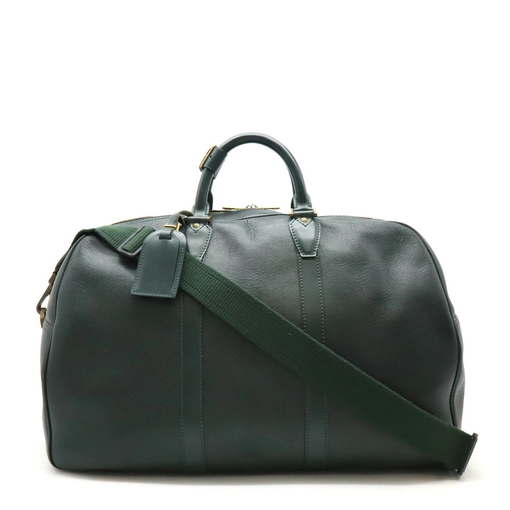 LOUIS VUITTON Taiga Kendall Boston Bag Travel Shoulder Epicea Green
